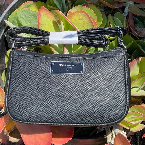 Tahari Handbags - TAHARI Crossbody Saffiano Bag
